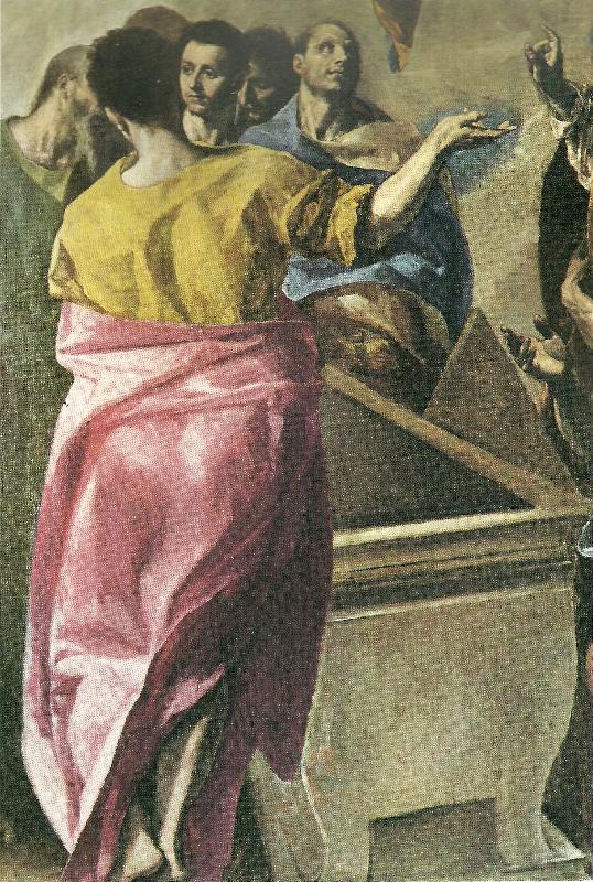 assumption of the virgin,detail, El Greco